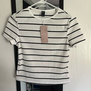 Striped Cropped Shirt